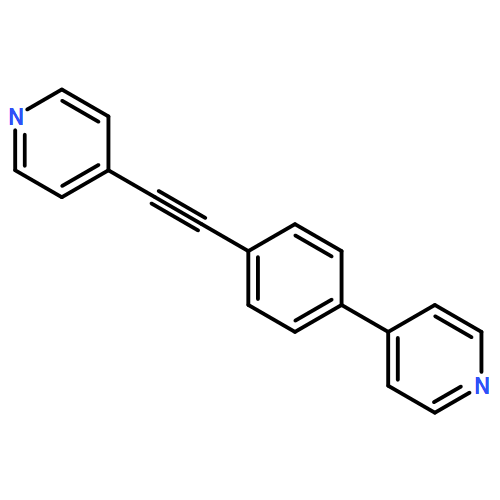 Pyridine, 4-[4-(4-pyridinylethynyl)phenyl]- (9CI)