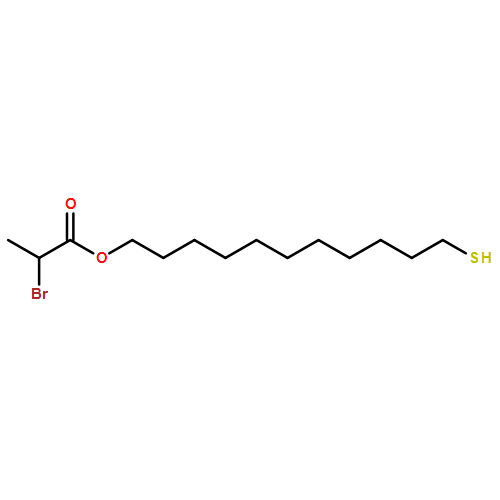 Propanoic acid, 2-bromo-, 11-mercaptoundecyl ester