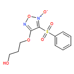 1-Propanol, 3-[[5-oxido-4-(phenylsulfonyl)-1,2,5-oxadiazol-3-yl]oxy]-