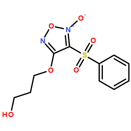1-Propanol, 3-[[5-oxido-4-(phenylsulfonyl)-1,2,5-oxadiazol-3-yl]oxy]-