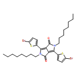 Pyrrolo[3,4-c]pyrrole-1,4-dione, 3,6-bis(5-bromo-2-thienyl)-2,5-dihydro-2,5-dioctyl- 