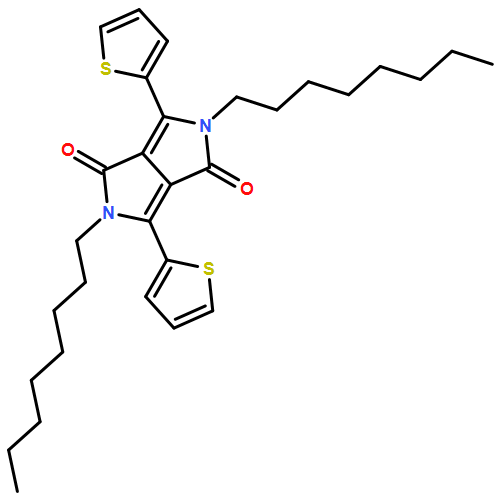 Pyrrolo[3,4-c]pyrrole-1,4-dione, 2,5-dihydro-2,5-dioctyl-3,6-di-2-thienyl- 