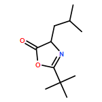 5(4H)-Oxazolone, 2-(1,1-dimethylethyl)-4-(2-methylpropyl)-