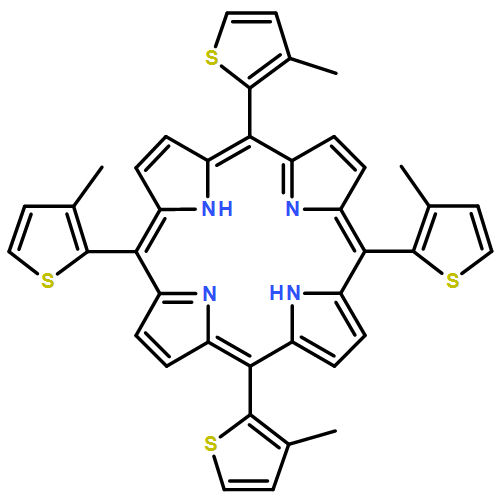 21H,23H-Porphine, 5,10,15,20-tetrakis(3-methyl-2-thienyl)-