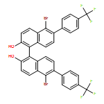 5-BROMO-1-[5-BROMO-2-HYDROXY-6-[4-(TRIFLUOROMETHYL)PHENYL]NAPHTHALEN-1-YL]-6-[4-(TRIFLUOROMETHYL)PHENYL]NAPHTHALEN-2-OL
