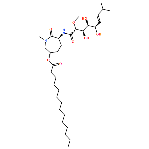[(3S,6S)-1-METHYL-7-OXO-6-[[(E,2R,3R,4S,5R)-3,4,5-TRIHYDROXY-2-METHOXY-8-METHYLNON-6-ENOYL]AMINO]AZEPAN-3-YL] TETRADECANOATE