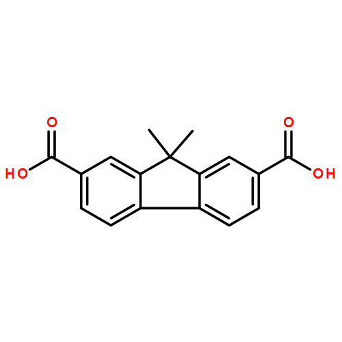 9H-Fluorene-2,7-dicarboxylic acid, 9,9-dimethyl-