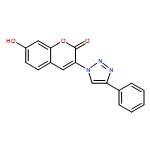 2H-1-Benzopyran-2-one, 7-hydroxy-3-(4-phenyl-1H-1,2,3-triazol-1-yl)-