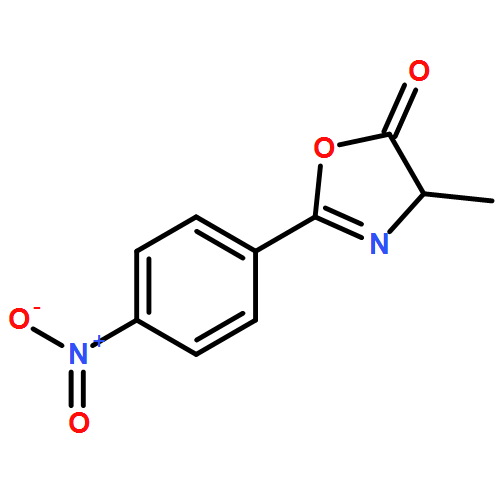 5(4H)-Oxazolone, 4-methyl-2-(4-nitrophenyl)-