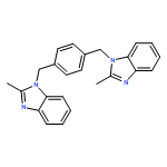 1H-Benzimidazole, 1,1'-[1,4-phenylenebis(methylene)]bis[2-methyl-
