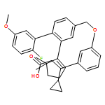 Benzenepropanoic acid, β-cyclopropyl-3-[[2-(5,5-dimethyl-1-cyclopenten-1-yl)-2'-fluoro-5'-methoxy[1,1'-biphenyl]-4-yl]methoxy]-, (βS)-