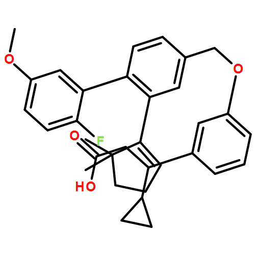 Benzenepropanoic acid, β-cyclopropyl-3-[[2-(5,5-dimethyl-1-cyclopenten-1-yl)-2'-fluoro-5'-methoxy[1,1'-biphenyl]-4-yl]methoxy]-, (βS)-