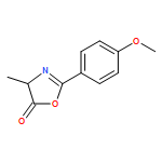 5(4H)-Oxazolone, 2-(4-methoxyphenyl)-4-methyl-