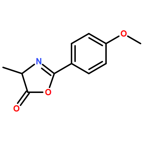 5(4H)-Oxazolone, 2-(4-methoxyphenyl)-4-methyl-