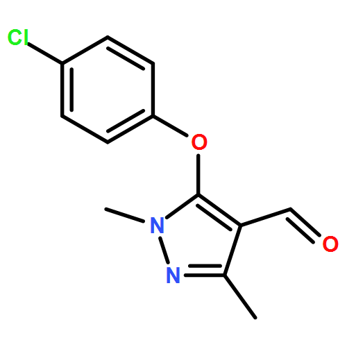 1H-Pyrazole-4-carboxaldehyde, 5-(4-chlorophenoxy)-1,3-dimethyl-