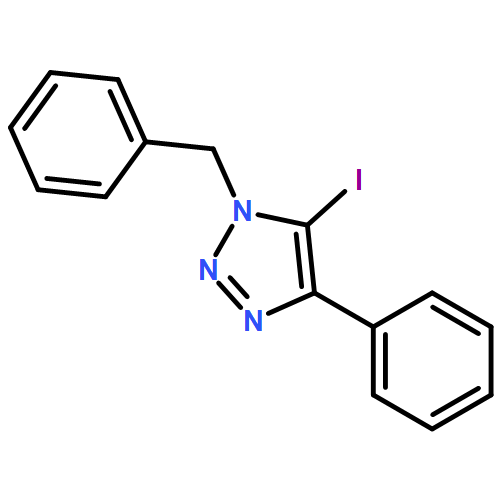1H-1,2,3-Triazole, 5-iodo-4-phenyl-1-(phenylmethyl)-