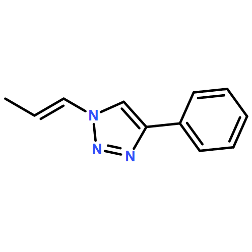 1H-1,2,3-Triazole, 4-phenyl-1-(1E)-1-propen-1-yl-