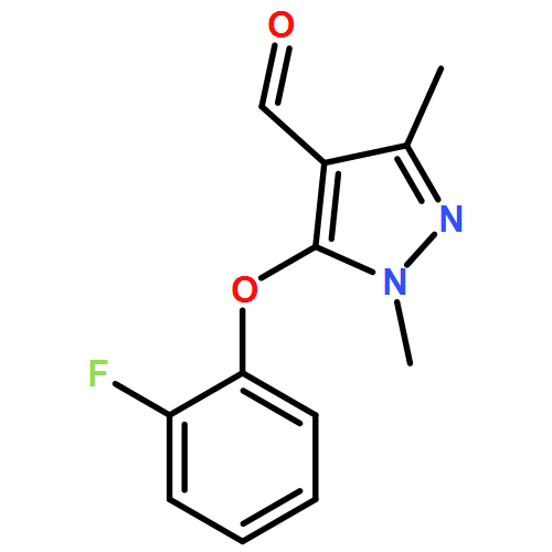 1H-Pyrazole-4-carboxaldehyde, 5-(2-fluorophenoxy)-1,3-dimethyl-