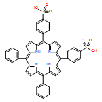 Benzenesulfonic acid, 4,4'-(15,20-diphenyl-21H,23H-porphine-5,10-diyl)bis-