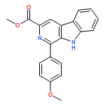 9H-Pyrido[3,4-b]indole-3-carboxylic acid, 1-(4-methoxyphenyl)-, methyl ester