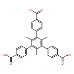[1,1':3',1''-Terphenyl]-4,4''-dicarboxylic acid, 5'-(4-carboxyphenyl)-2',4',6'-trimethyl-