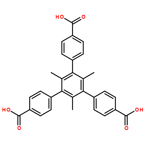 [1,1':3',1''-Terphenyl]-4,4''-dicarboxylic acid, 5'-(4-carboxyphenyl)-2',4',6'-trimethyl-
