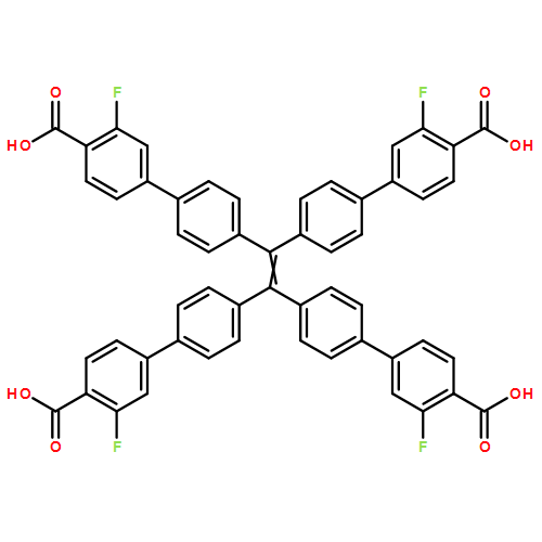 [1,1'-Biphenyl]-4-carboxylic acid, 4',4''',4''''',4'''''''-(1,2-ethenediylidene)tetrakis[3-fluoro-