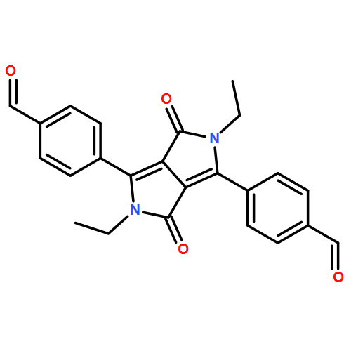 Benzaldehyde, 4,4'-(2,5-diethyl-2,3,5,6-tetrahydro-3,6-dioxopyrrolo[3,4-c]pyrrole-1,4-diyl)bis-