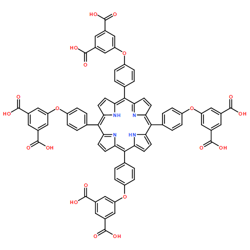4,4',4'',4'''-(21H,23H-porphine-5,10,15,20-tetrayl)tetrakis-Phenoxy-5-Hydroxyisophthalic acid