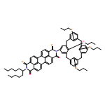 Anthra[2,1,9-def:6,5,10-d'e'f']diisoquinoline-1,3,8,10(2H,9H)-tetrone, 2-(1-pentylhexyl)-9-(25,26,27,28-tetrapropoxypentacyclo[19.3.1.13,7.19,13.115,19]octacosa-1(25),3,5,7(28),9,11,13(27),15,17,19(26),21,23-dodecaen-5-yl)-