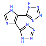 2H-Tetrazole, 5,5'-(1H-imidazole-4,5-diyl)bis-