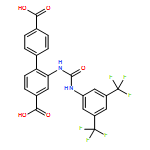 [1,1'-Biphenyl]-4,4'-dicarboxylic acid, 2-[[[[3,5-bis(trifluoromethyl)phenyl]amino]carbonyl]amino]-