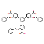 [1,1':3',1''-Terphenyl]-4,4''-dicarboxylic acid, 5'-[4-carboxy-3-(phenylmethoxy)phenyl]-3,3''-bis(phenylmethoxy)-