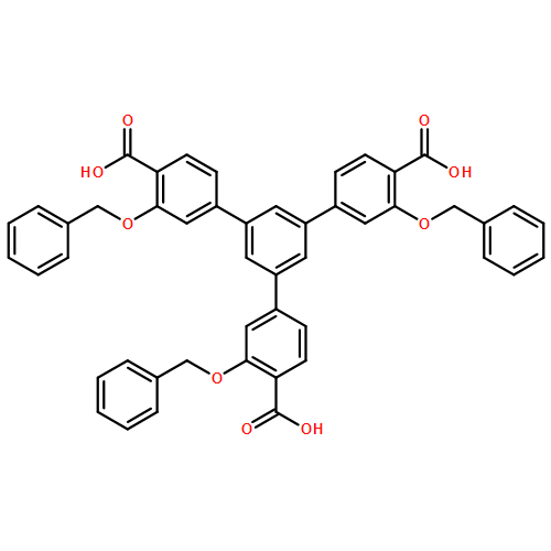 [1,1':3',1''-Terphenyl]-4,4''-dicarboxylic acid, 5'-[4-carboxy-3-(phenylmethoxy)phenyl]-3,3''-bis(phenylmethoxy)-