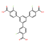 [1,1':3',1''-Terphenyl]-4,4''-dicarboxylic acid, 5'-(4-carboxy-3-fluorophenyl)-3,3''-difluoro-