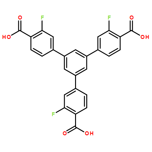 [1,1':3',1''-Terphenyl]-4,4''-dicarboxylic acid, 5'-(4-carboxy-3-fluorophenyl)-3,3''-difluoro-