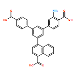 [1,1':3',1''-Terphenyl]-4,4''-dicarboxylic acid, 3-amino-5'-(4-carboxy-1-naphthalenyl)-