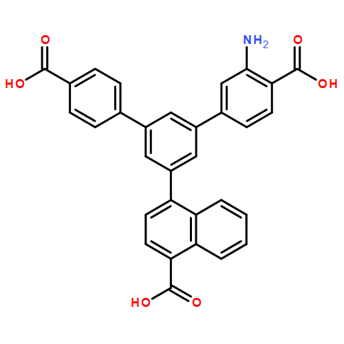 [1,1':3',1''-Terphenyl]-4,4''-dicarboxylic acid, 3-amino-5'-(4-carboxy-1-naphthalenyl)-