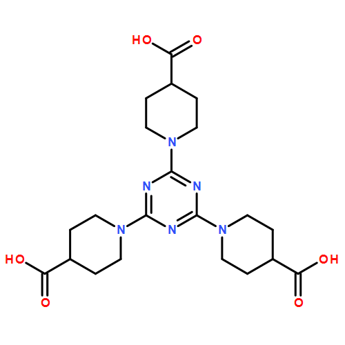 4-Piperidinecarboxylic acid, 1,1',1''-(1,3,5-triazine-2,4,6-triyl)tris-