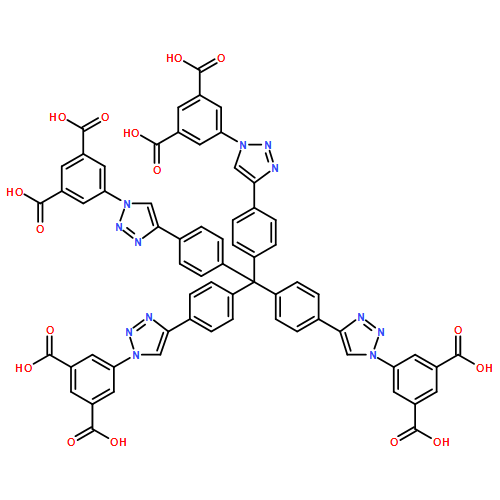 1,3-Benzenedicarboxylic acid, 5,5',5'',5'''-[methanetetrayltetrakis(4,1-phenylene-1H-1,2,3-triazole-4,1-diyl)]tetrakis-
