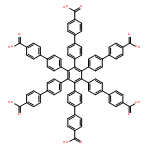 [1,1':4',1'':2'',1''':4''',1''''-Quinquephenyl]-4,4''''-dicarboxylic acid, 3'',4'',5'',6''-tetrakis(4'-carboxy[1,1'-biphenyl]-4-yl)-