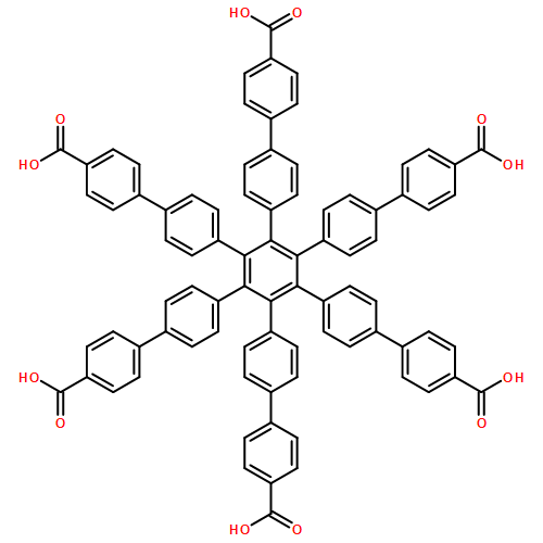[1,1':4',1'':2'',1''':4''',1''''-Quinquephenyl]-4,4''''-dicarboxylic acid, 3'',4'',5'',6''-tetrakis(4'-carboxy[1,1'-biphenyl]-4-yl)-