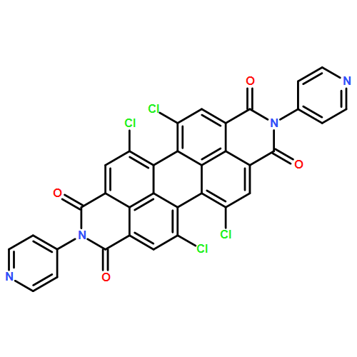 Anthra[2,1,9-def:6,5,10-d'e'f']diisoquinoline-1,3,8,10(2H,9H)-tetrone, 5,6,12,13-tetrachloro-2,9-di-4-pyridinyl-