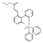 2-Propenoic acid, 3-[2'-(diphenylphosphinyl)-6-fluoro[1,1'-biphenyl]-2-yl]-, ethyl ester, (2E)-