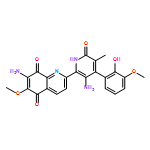 5,8-Quinolinedione, 7-amino-2-[3-amino-1,6-dihydro-4-(2-hydroxy-3-methoxyphenyl)-5-methyl-6-oxo-2-pyridinyl]-6-methoxy-