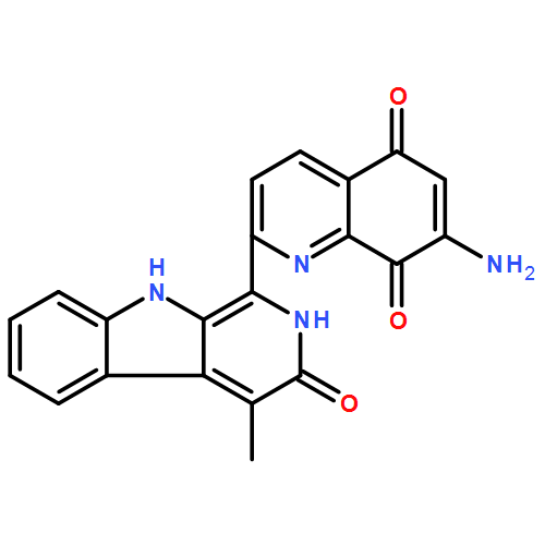 5,8-Quinolinedione, 7-amino-2-(3,9-dihydro-4-methyl-3-oxo-2H-pyrido[3,4-b]indol-1-yl)-