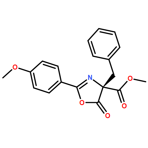 4-Oxazolecarboxylic acid, 4,5-dihydro-2-(4-methoxyphenyl)-5-oxo-4-(phenylmethyl)-, methyl ester, (4R)-