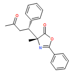 5(4H)-Oxazolone, 4-methyl-4-[(1R)-3-oxo-1-phenylbutyl]-2-phenyl-, (4R)-