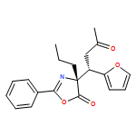 5(4H)-Oxazolone, 4-[(1S)-1-(2-furanyl)-3-oxobutyl]-2-phenyl-4-propyl-, (4R)-