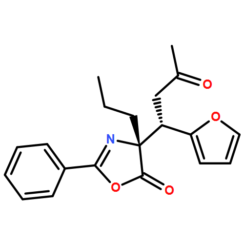 5(4H)-Oxazolone, 4-[(1S)-1-(2-furanyl)-3-oxobutyl]-2-phenyl-4-propyl-, (4R)-